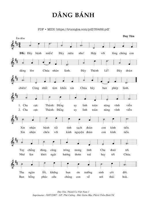 Dâng Bánh - Duy Tân