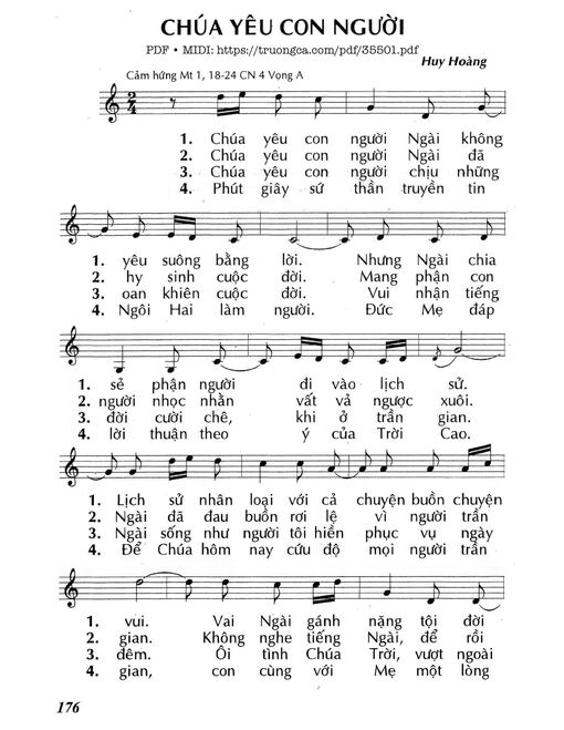 Chúa Yêu Con Người - Lm