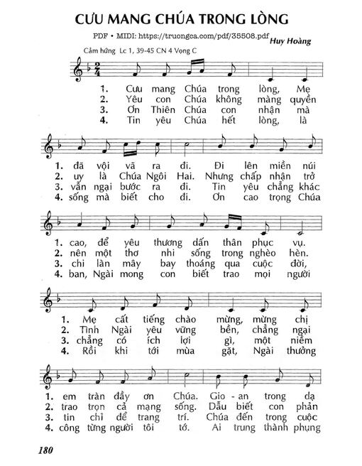 Cưu Mang Chúa Trong Lòng - Lm