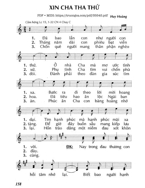 Xin Cha Tha Thứ - Lm