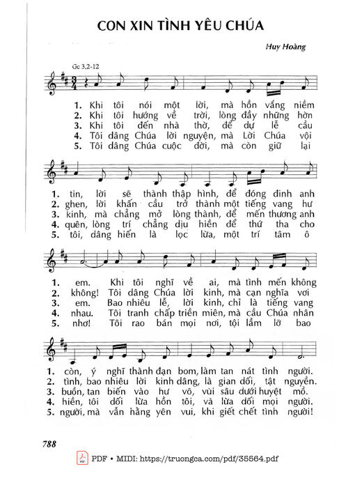 Con Xin Tình Yêu Chúa - Lm