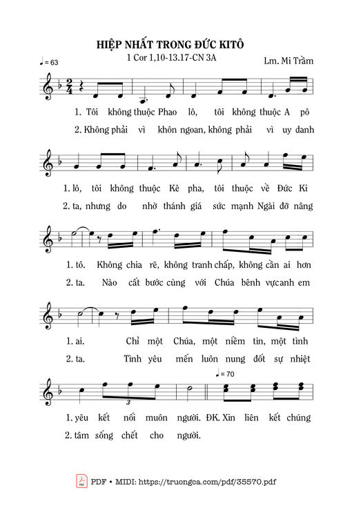 Hiệp Nhất Trong Đức Kitô