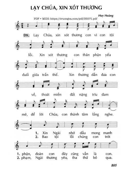 Lạy Chúa Xin Xót Thương - Lm