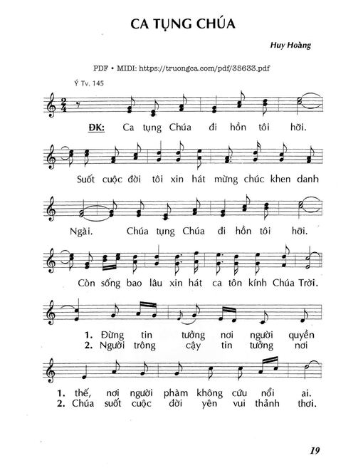 Ca Tụng Chúa - Huy Hoàng