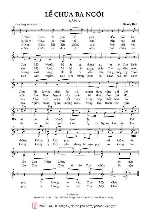 Lễ Chúa Ba Ngôi Năm A