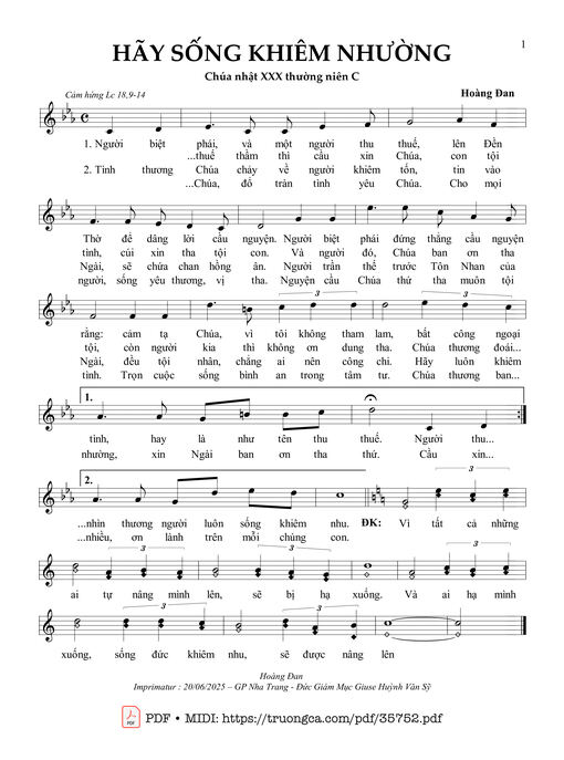 Hãy Sống Khiêm Nhường