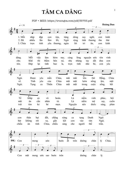 Tâm Ca Dâng - Hoàng Đan