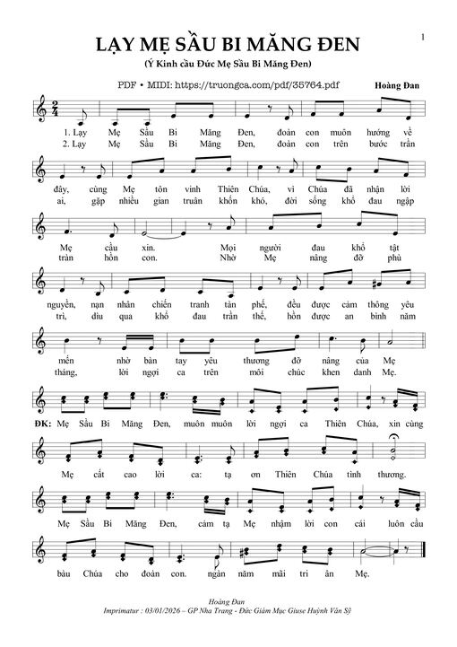 Lạy Mẹ Sầu Bi Măng Đen