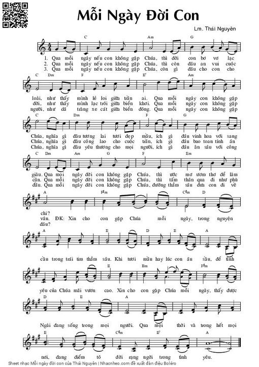 Mỗi ngày đời con