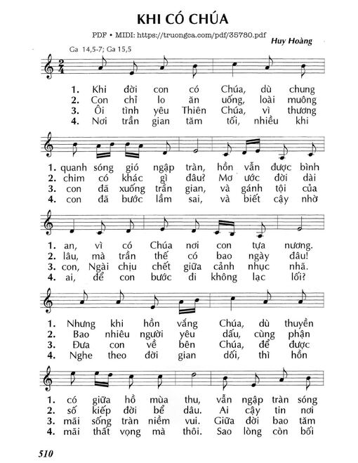 Khi Có Chúa - Huy Hoàng