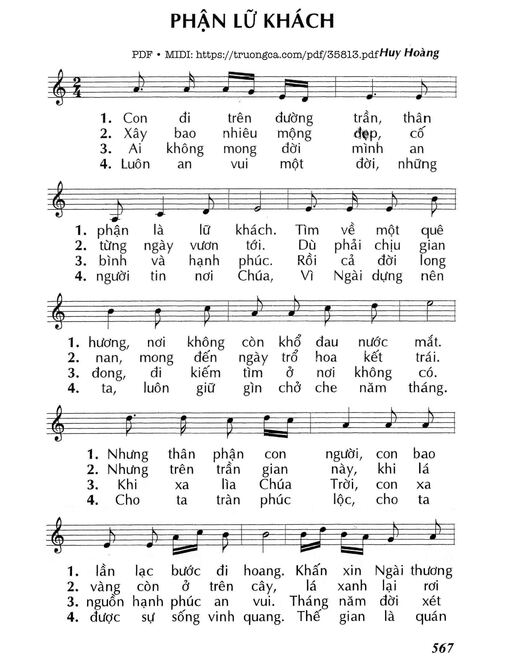 Phận Lữ Khách - Huy Hoàng