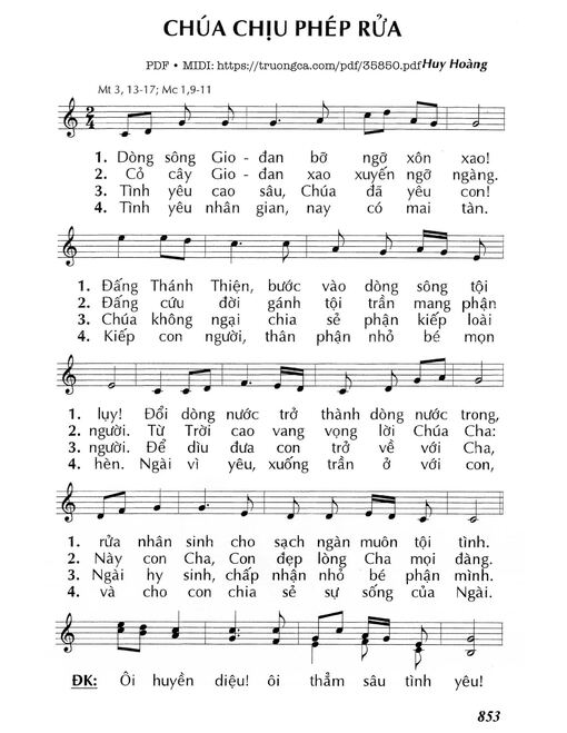 Chúa Chịu Phép Rửa (Cn1 Tnabc)