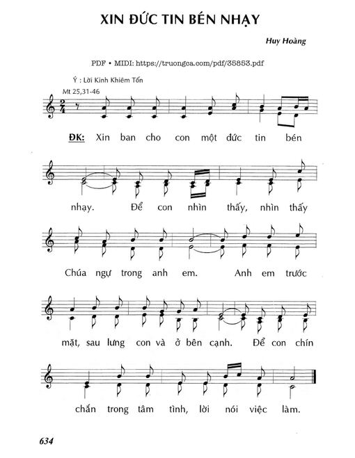 Xin Đức Tin Bén Nhạy