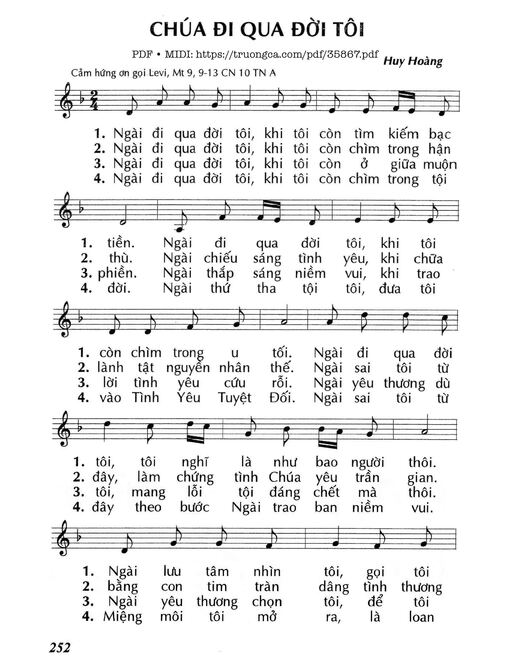 Chúa Đi Qua Đời Tôi (Cn10 Tna)