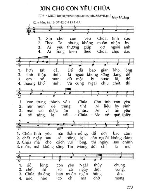 Xin Cho Con Yêu Chúa (Cn13 Tna)