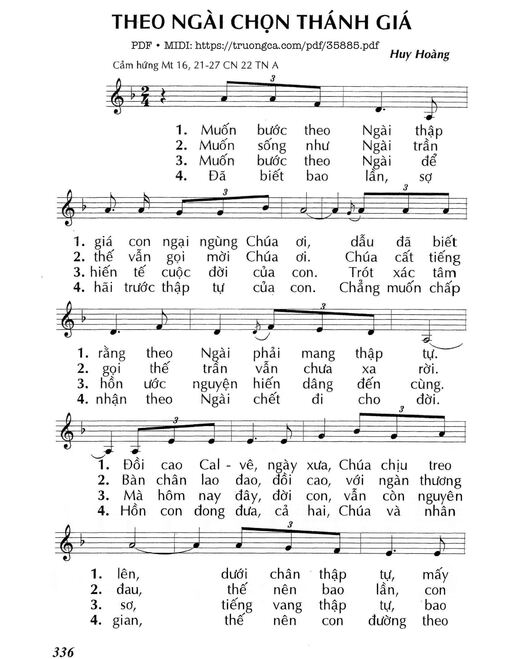 Theo Ngài Chọn Thánh Giá (Cn22 Tna)