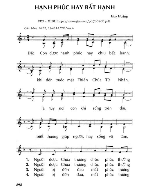 Hạnh Phúc Hay Bất Hạnh (Lễ Chúa Giêsu Vua A)