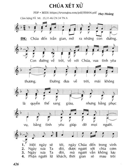 Chúa Xét Xử (Cn34 Tna)