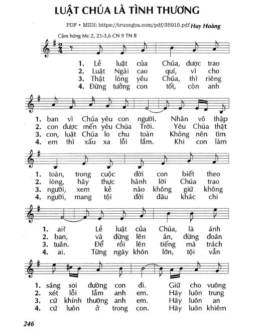 Luật Chúa Là Tình Thương (Cn9 Tnb)