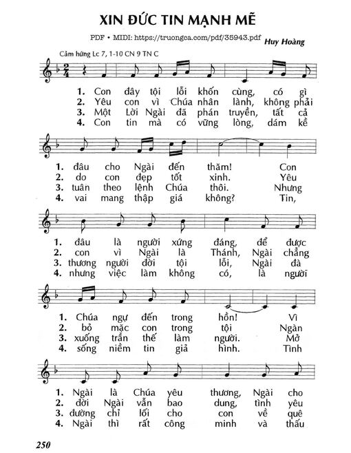 Xin Đức Tin Mạnh Mẽ (Cn9 Tnc)
