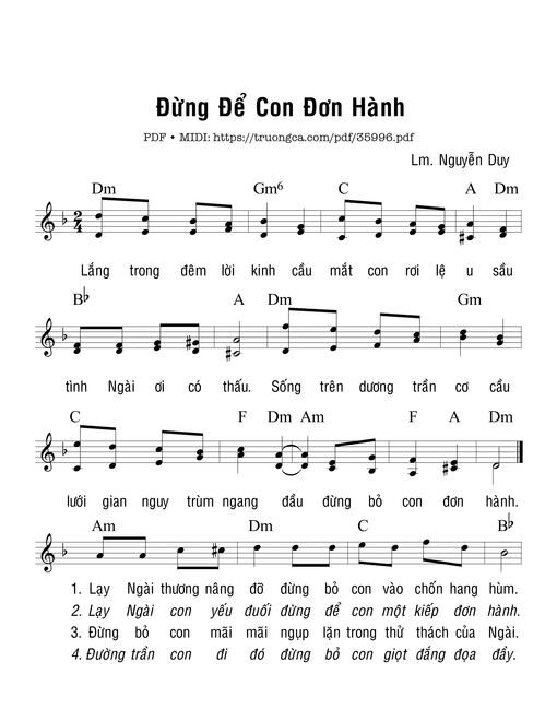 Đừng Bỏ Con Đơn Hành