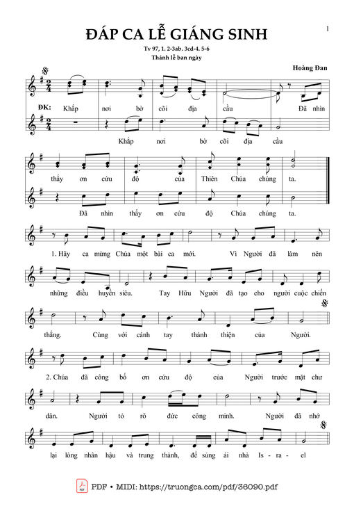 Đáp Ca Lễ Giáng Sinh - Thánh Lễ Ban Ngày (Tv 97)