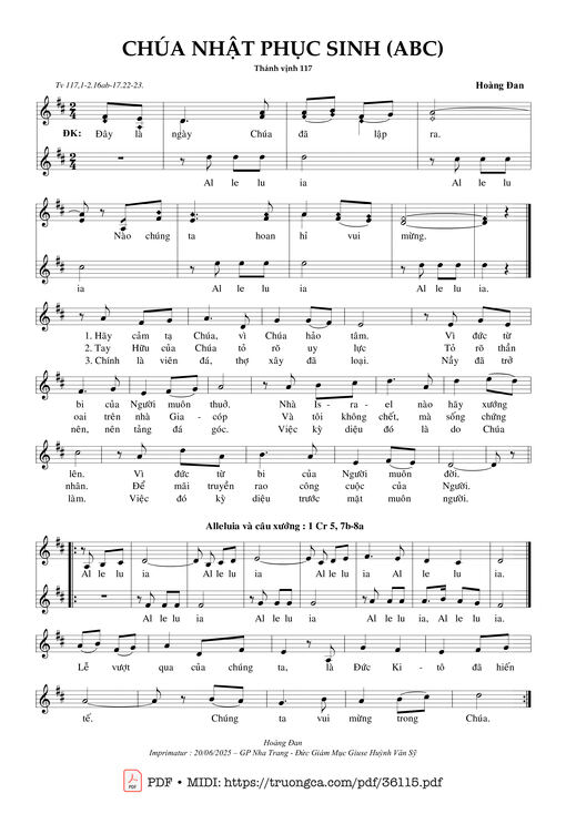 Chúa Nhật Phục Sinh Abc (Tv 117)