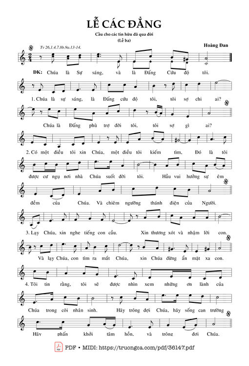 Lễ Các Đẳng (Tv 26, Lễ 3, Ngày 02/11)