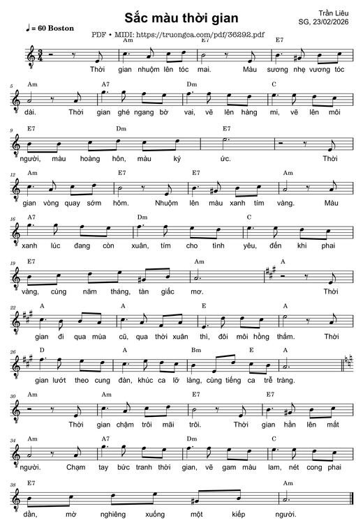 Sắc màu thời gian