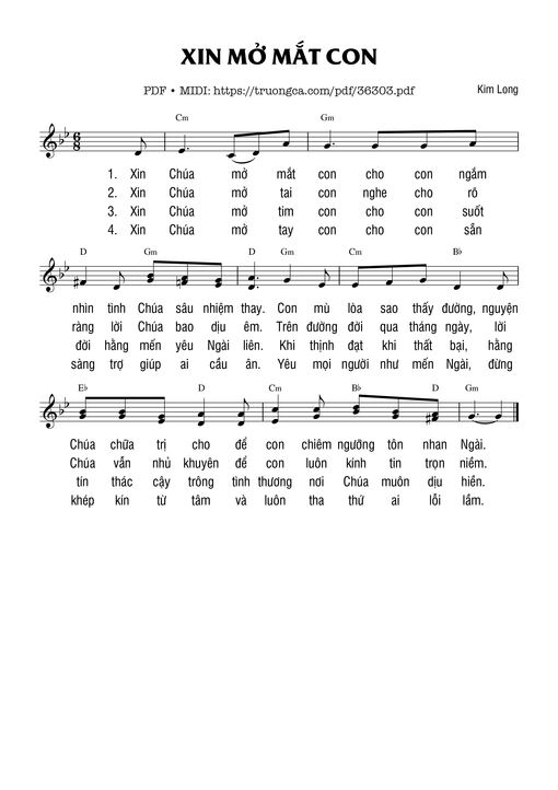 Xin Mở Mắt Con - Kim Long