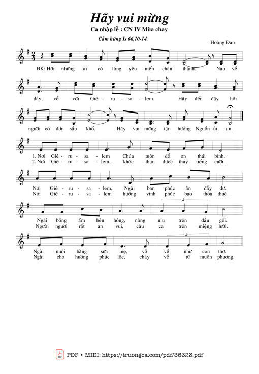 Hãy Vui Mừng - Hoàng Đan