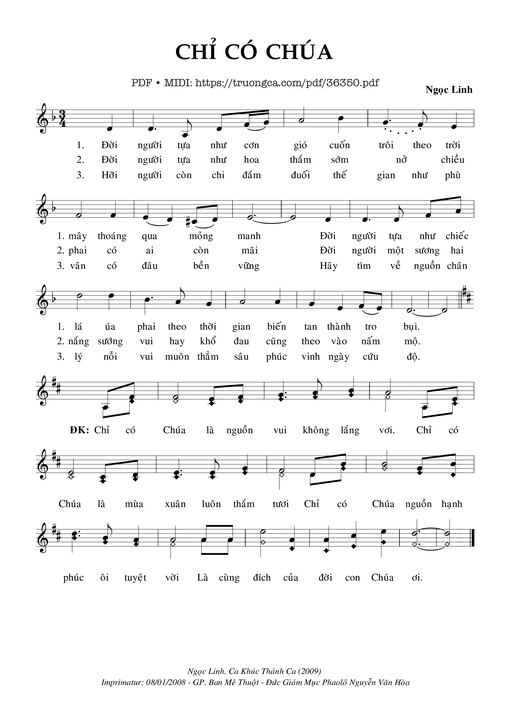 Chỉ Có Chúa - Ngọc Linh