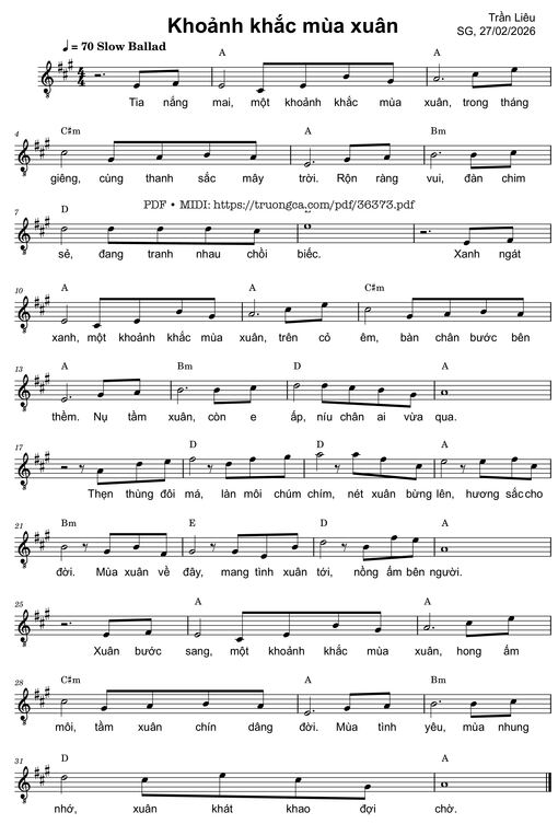 Khoảnh khắc mùa xuân