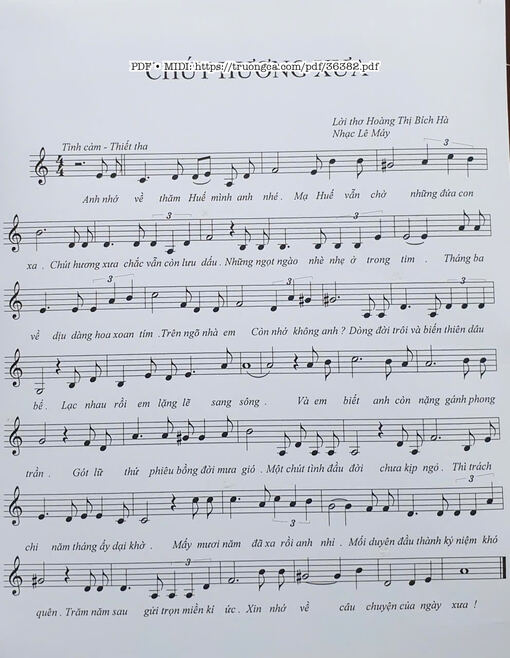 Chút hương xưa - Lê Mây