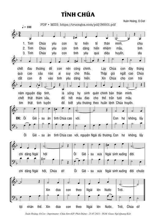 Tình Chúa - Xuân Hoàng