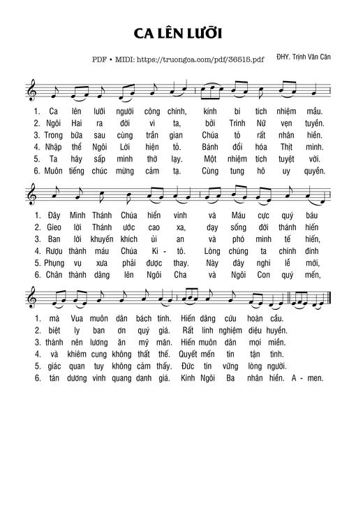 Ca Lên Lưỡi - Trịnh Văn Căn