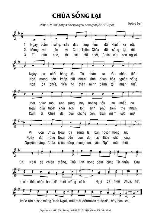 Chúa Sống Lại - Hoàng Diệp