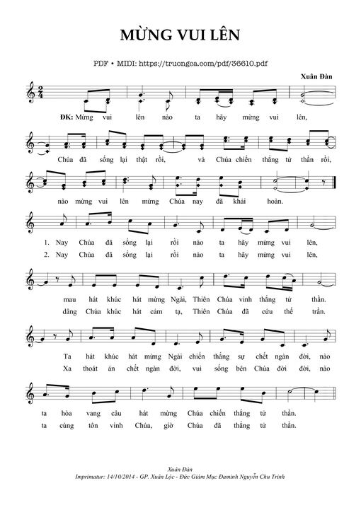 Mừng Vui Lên - Xuân Đàn