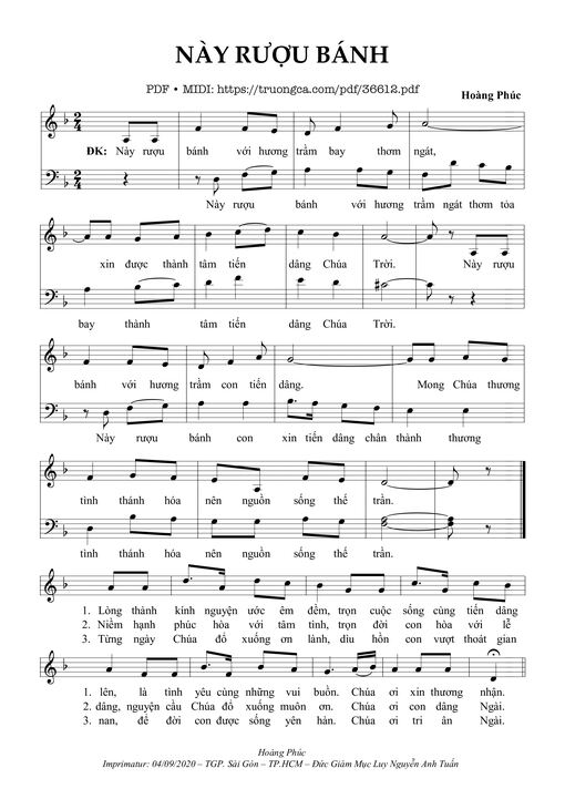 Này Rượu Bánh - Hoàng Phúc