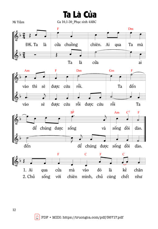 Ta Là Cửa - Mi Trầm