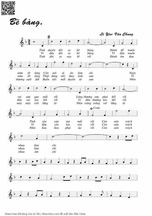 Bẽ bàng - Lê Yên