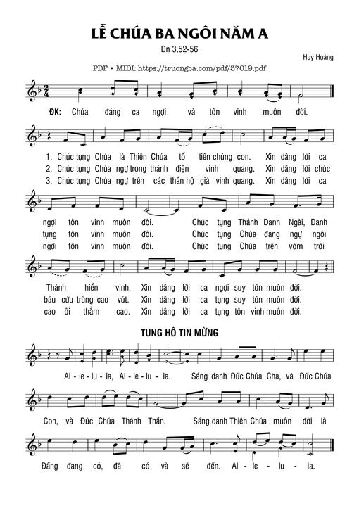 Lễ Chúa Ba Ngôi Năm A (Dn. 3)