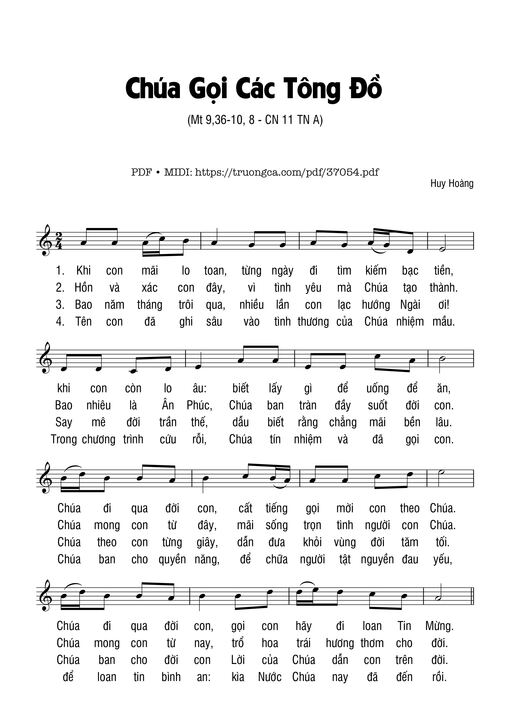 Chúa Gọi Các Tông Đồ