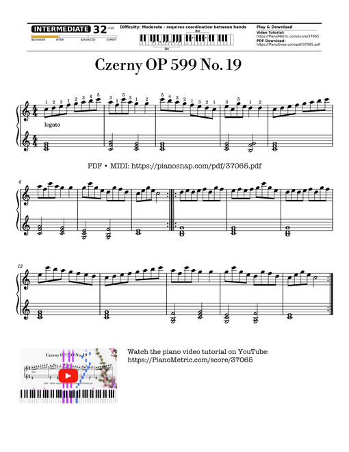 Czerny OP 599 No. 19