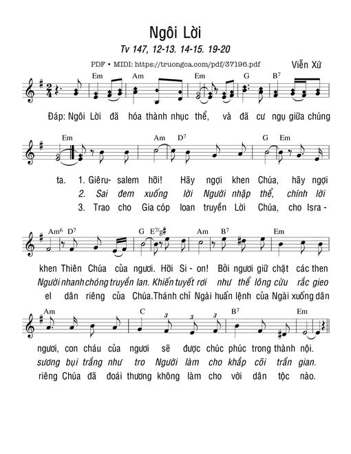 Thánh Vịnh 147, Ngôi Lời