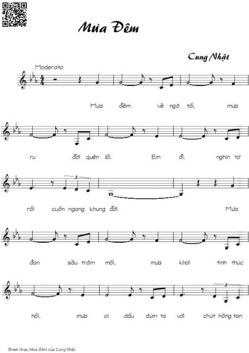 Mưa đêm - Cung Nhật