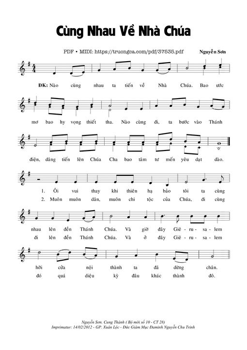 Cùng Nhau Về Nhà Chúa
