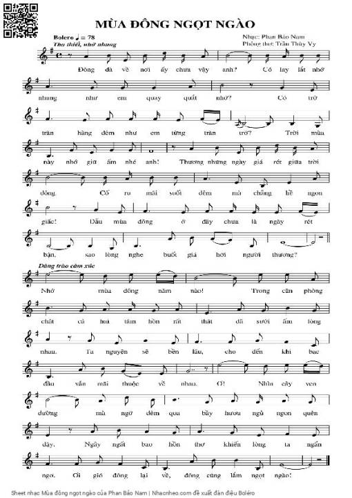 Mùa đông ngọt ngào