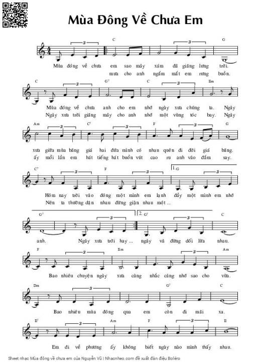 Mùa đông về chưa em