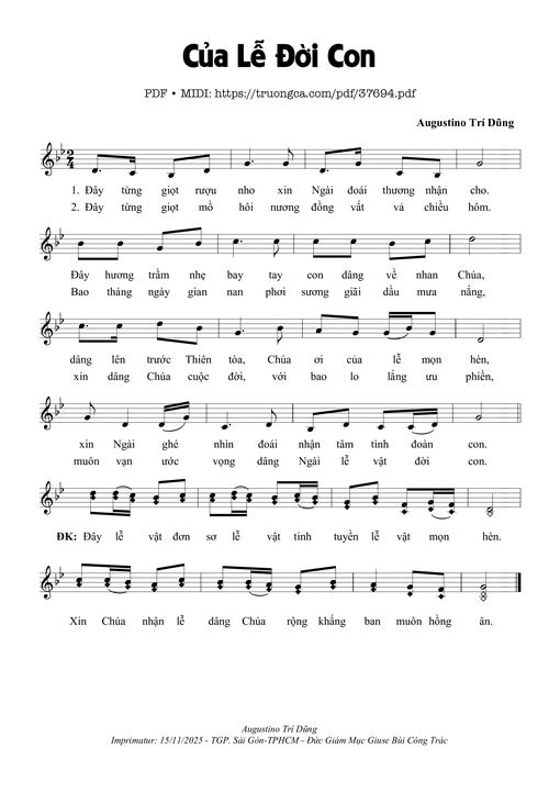 Của Lễ Đời Con